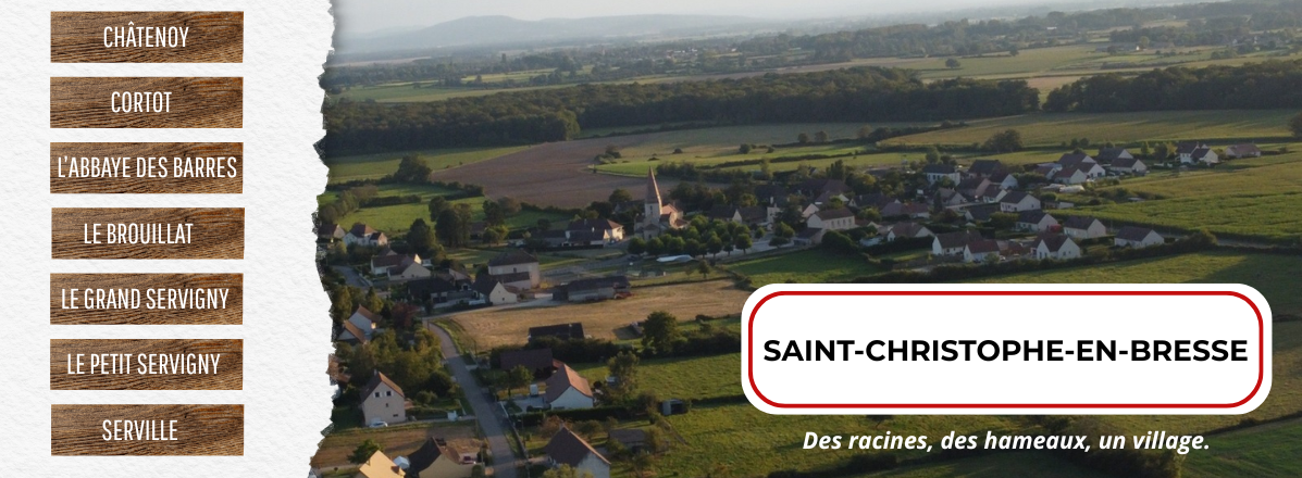 Vue aérienne de Saint-Christophe-en-Bresse